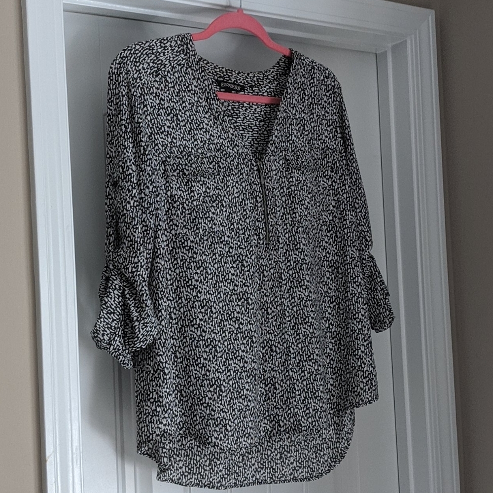 Black & White Blouse